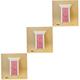 TOYANDONA 3pcs Miniature Diy House Lip Gloss Furniture Wooden