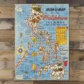 1945 Map of The Philippines | 500 Piece Adult Jigsaw Puzzle | Family Entertainment | Jigsaw Games | Unique Gift