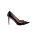 Talbots Heels: Pumps Stilleto Cocktail Party Black Print Shoes - Women's Size 11 - Pointed Toe