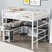 Mason & Marbles Bouvard Twin Loft Bed Metal in Black | 70 H x 56 W x 77 D in | Wayfair F8507A6B908644F2B54AB138FEFD8DCD