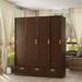 Wade Logan® Bekin Armoire Wood/Metal in Brown | 70.9 H x 59.1 W x 20.9 D in | Wayfair 817A6FE7370E47FC894F0438C2383EF2