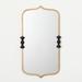 House of Hampton® Jerrin Oval Metal Wall Mirror Metal | 27.5 H x 15.5 W x 1.25 D in | Wayfair 83CC96D010BD4DA2BB5A62CA08EA7E5D