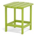 Highland Dunes Ambrie Plastic Outdoor Side Table Plastic in Green | 18.11 H x 18.5 W x 15.35 D in | Wayfair 7AEF7DE61F9F4381B0B98A736458F873