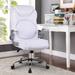 Inbox Zero Lynaya Velvet Executive Chair Aluminum/Upholstered in Gray | 44.48 H x 29.13 W x 24.8 D in | Wayfair AED3730C12024319AFFC5427E315B399