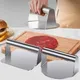 Presse à hamburger antiarina en acier inoxydable avec poignée pour plaque de cuisson gril outil