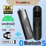 LEMFO Y10 ATV Mini Stick TV Android13 H618 6K HDR+ Assistant vocal LPDDR4 2 Go 16 Go Smart TV BOX