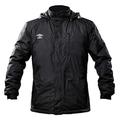 UMBRO Ethereal Anorak Men's Thermal Jacket with Hood, mens, Thermal Hooded Jacket, 98386I, Black, L