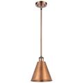 Ballston Cone 8"W Antique Copper LED Pendant With Antique Copper Shade