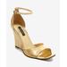 Boston Proper - Gold Yellow - Ankle Strap Wedge - 8.5