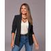 Boston Proper - Jet Black - Beyond Travel Classic Boyfriend Blazer - 18