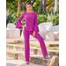 Boston Proper - Vivid Viola Purple - Beyond Travel High Rise Pant - XL/Regular