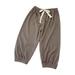 mveomtd Drawstring Trousers Boy&girl s Solid Color Casual Pants Loose Straight Pants Casual Wide Leg Sweatpants 12 Month Boy Pants Knit Pants Boys