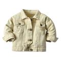 mveomtd Baby Boys Girls Denim Jacket Kids Toddler Button Down Jeans Jacket Top Coat Outerwear Casual Clothes Little Girls Jackets Girls Coat Size 5