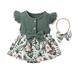 Wilucolt Girls Bodysuits Bow Baby Girls Dress Bodysuit Floral Romper Girls Romper&Jumpsuit