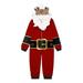 ylioge Family Christmas Pjs Matching Sets Cute Xmas Christmas Santa Claus Cos Reindeer Hooded Zipper Long Sleeve Overalls Crewneck Jumpsuits Loungewears Rompers Christmas Pajamas for Family(Kids)