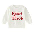 HIBRO Comfy Jr Children s Kids Boys Girls Toddler Cute Letters Long Sleeve Sweatshirt Pullover Tops