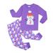 Baby Girl Outfits Little Christmas Pajamas Sets Cotton Print Sleepwear Long Sleeve 2 Pcs Baby Boy s Clothing Purple 12 Months-18 Months