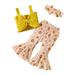 Ykohkofe Toddler Girls Sleeveless Bowknot T Shirt Vest Tops Floral Baby Girl Outfits 6-12 Months Giraffe Baby Girl Clothes Girl Take Home Outfit New Born Girls Clothes Thanksgiving Clothes for Girls