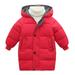 ASFGIMUJ Jackets For Girls Baby Kids Winter Thick Warm Parkas Hooded Windproof Coat Outwear Jacket girls Outerwear Jackets & Coats Red 3 Years-4 Years