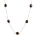 Captured Innocence,'Long Black Onyx Station Necklace'