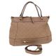 GUCCI GG Canvas ssima Hand Bag 2way Shoulder Bag Beige 269894 Auth th3730