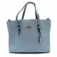 COACH Handbag Shoulder Bag 2Way Blue Silver Leather