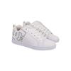 Sneaker DC SHOES "Court Graffik", Gr. 7(38), bunt (weiß, silber), 55.99% Leder, 43.71% Synthetikmaterial, 0.3% TPU, Schuhe