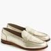 J. Crew Shoes | J.Crew. Ryan Penny Loafers In Metallic Leather. 7.5. New. | Color: Gold | Size: 7.5