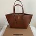 Burberry Bags | Burberry Medium Leather Tb Monogram Tote Bag | Color: Brown | Size: Os