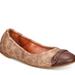 Coach Shoes | Coach Women's "Brandi" Ballet Flats | Color: Tan | Size: 7.5