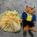 Disney Costumes | Beauty And The Beast Halloween Dress And Plush Set 3-6 M | Color: Yellow | Size: 3-6 Months