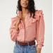 Free People Tops | Free People Hit The Road Button Down Blouse | Color: Orange/Pink | Size: Xs