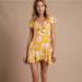 Free People Dresses | Free People Floral Mini Dress | Color: Gold/Yellow | Size: Xs