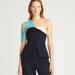 Tory Burch Tops | $2k Tory Burch Runway Wool Bustier Top Size 4 | Color: Blue/Cream | Size: 4