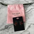 Kate Spade Jewelry | Kate Spade Disney Minnie Mouse Earrings Novelty Studs Red Black New + Dust Bag | Color: Black/Red | Size: Os