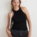 Madewell Tops | Bnwt New Madewell Black Signature Knit Cutaway Sweater Tank Top J.Crew Medium | Color: Black | Size: M