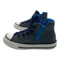 Converse Shoes | Converse Ctas Sport Zip Hi Sneaker Sharkskin/Italy Blue/White Us Little Kids 12 | Color: Gray/White | Size: 12