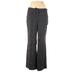 New York & Company Dress Pants - High Rise Boot Cut Trouser: Gray Bottoms - Women's Size 10