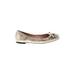 Vince Camuto Flats: Tan Snake Print Shoes - Women's Size 7 - Round Toe