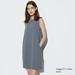Women's Ultra Stretch Airism Sleeveless Mini Dress with Quick-Drying | Gray | Small | UNIQLO US