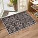 Foundry Select Benaiah Indoor Doormat Floral Machine Washable Doormat for Entryway w/Non Slip Backing Set of 2 Synthetics | 20 W x 0.65 D in | Wayfair