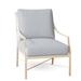 Summer Classics Monaco Outdoor Arm Chair w/ Cushions, Linen in White | Wayfair 342394+C365H749N