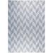 Blue/Gray 62 x 47 x 0.4 in Area Rug - NICOLE MILLER NEW YORK Patio Country Calla Herringbone Indoor/Outdoor Area Rug, Blue/Grey | Wayfair