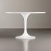 Ivy Bronx Kentlee Dining Table Wood/Metal in White | 30 H x 36 W x 36 D in | Wayfair CB535EDD175C47AC9835ECB9CEA481E3