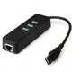 Adaptateur Ethernet USB 3.0 avec 3 Ports HUB USB 3.0 Rj45 Gigabit Ethernet Lan 10 Mbps 100/1000