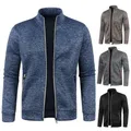 ChimCardigan-Sweat chaud à col montant pour homme coupe 3D manteau de fitness grande taille