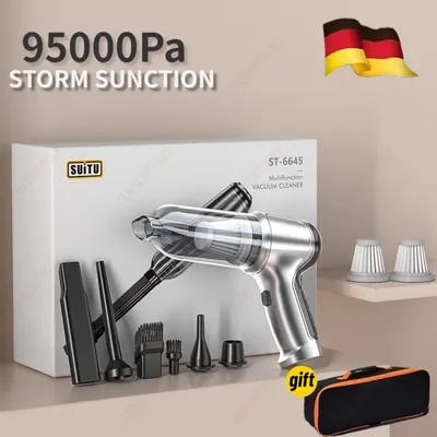 95000pa kabelloser Auto-Staubsauger starker Saug-Hands taub sauger Heim-und Amp-Auto-Mini-Staubsauger-Haushalts gerät mit doppeltem Verwendung zweck Image