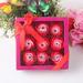 SEAYI Valentine s Day Creative Simulation Rose Bouquet Sets Colorful Rose Artificial Soap Flower Gifts with Box Wedding Valentine s Day Gifts for Girlfriend Her Red I