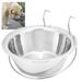 Dog Drinking Bowl Cat Drinking Bowl Pet Stainless Steel Bowl Pet Food Bowl Pet Dog Cat Stainless Steel Hanging Type Bowl Durable Water Food Pot Hanging On Cage With Fixed Bracket