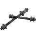 Mountain Bike Quick Release Hollow Shaft Solid Black Ball Core (front Axle + Rear Axle) 2pcs Bicycle Parts Axles Blackl